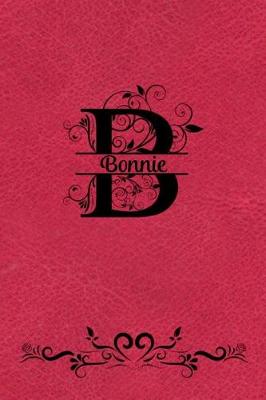 Book cover for Split Letter Personalized Name Journal - Bonnie