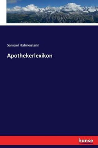 Cover of Apothekerlexikon