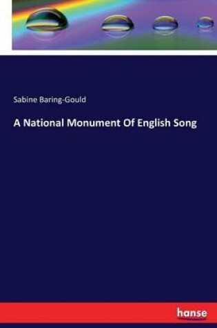 Cover of A National Monument Of English Song