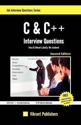 Book cover for C & C++ Interview Questions You'll Most Likely Be Asked