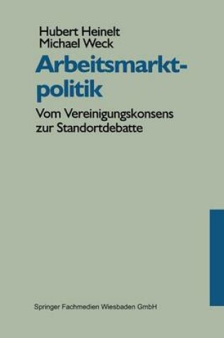 Cover of Arbeitsmarktpolitik