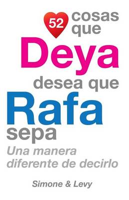 Book cover for 52 Cosas Que Deya Desea Que Rafa Sepa