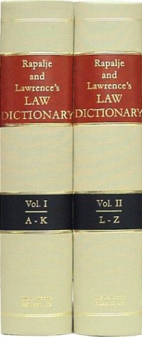 Book cover for A Dictionary of American and English Law