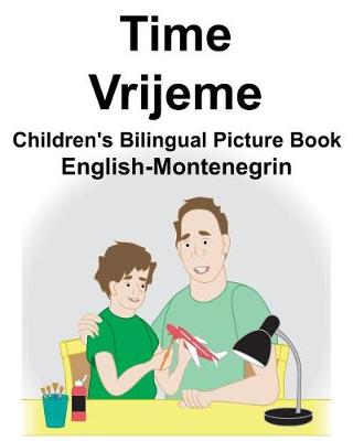 Book cover for English-Montenegrin Time/Vrijeme Children's Bilingual Picture Book