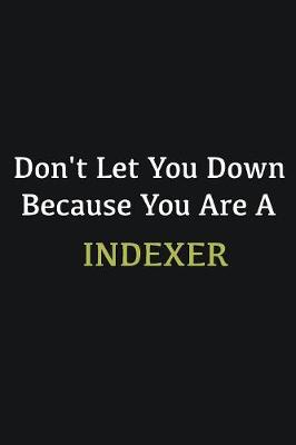 Book cover for Don't let you down because you are a Indexer