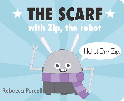 Book cover for The Scarf, with Zip the Robot