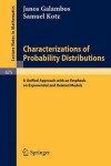 Book cover for Characterizations of Probability Distributions.