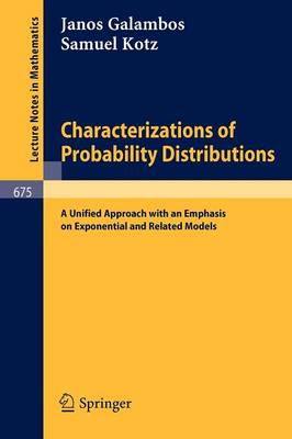 Cover of Characterizations of Probability Distributions.