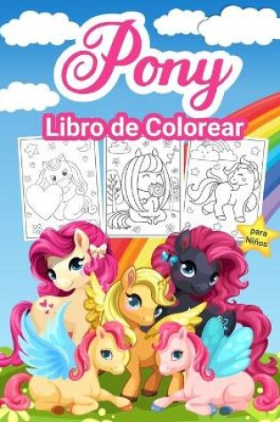 Cover of Pony Libro de Colorear para Niños