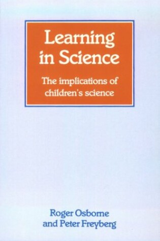 Cover of Learning in Science