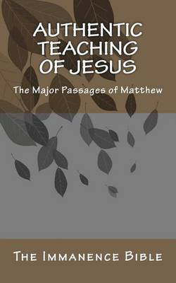 Book cover for Authentic Teaching of Jesus