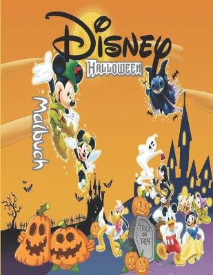 Book cover for Disney halloween Malbuch
