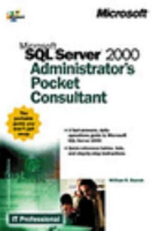 Cover of Microsoft SQL Server 2000 Administrator's Pocket Consultant