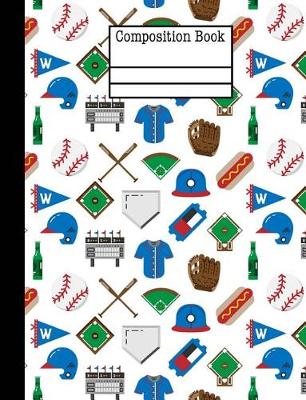 Book cover for Baseball Game Composition Notebook - Blank Paper