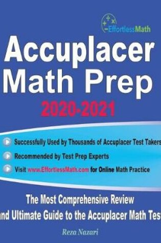 Cover of Accuplacer Math Prep 2020-2021