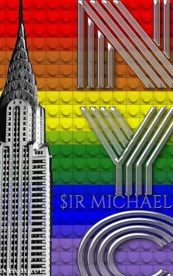 Book cover for Rainbow pride Flag Iconic Chrysler Building New York City Sir Michael Huhn Artist Drawing Journal