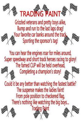 Book cover for Trading Paint Checkered Flag Journal