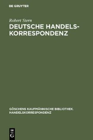 Cover of Deutsche Handelskorrespondenz