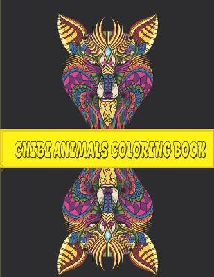 Book cover for chibi animals coloring book