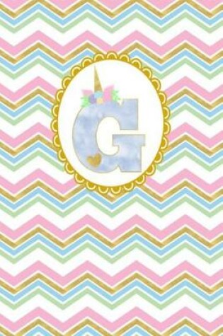 Cover of Unicorn Monogram Journal - Letter G