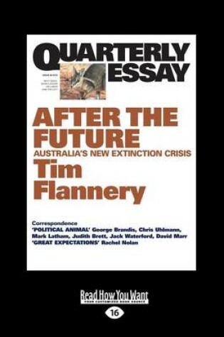 Cover of Quarterly Essay 48 After the Future