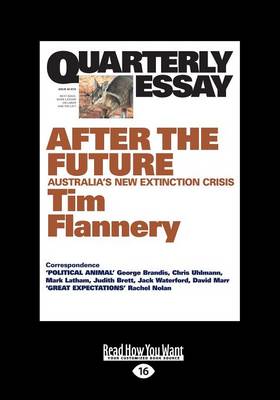 Book cover for Quarterly Essay 48 After the Future