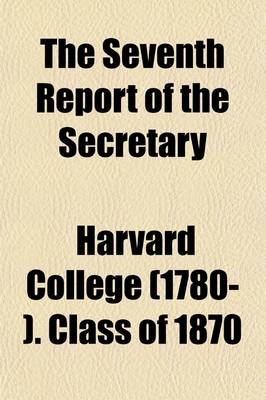 Book cover for The Seventh Report of the Secretary