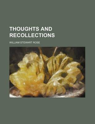 Book cover for Thoughts and Recollections