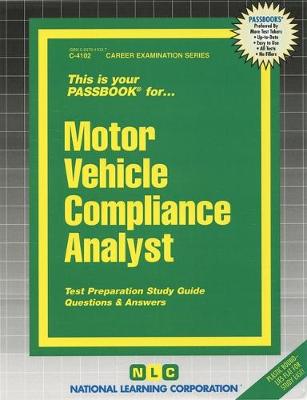 Book cover for Motor Vehicle Compliance Analyst