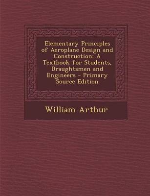 Book cover for Elementary Principles of Aeroplane Design and Construction