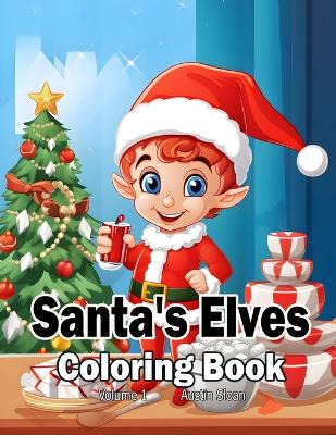 Book cover for Santa's Elves Coloring Book