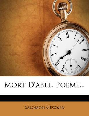 Book cover for Mort D'abel. Poeme...