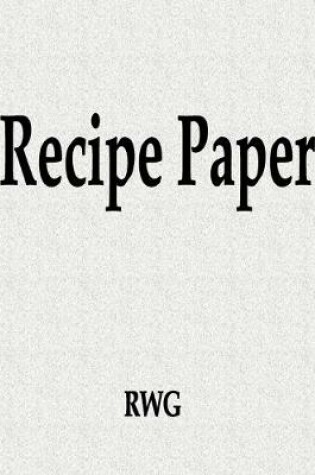 Cover of Recipe Paper