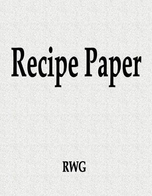Book cover for Recipe Paper