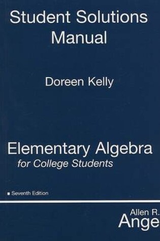Cover of Student Solutions Manual for Elementary Algebra for College Students