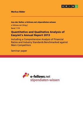 Book cover for Quantitative and Qualitative Analysis of EasyJet's Annual Report 2013