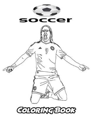 Book cover for Soccer Coloring Book