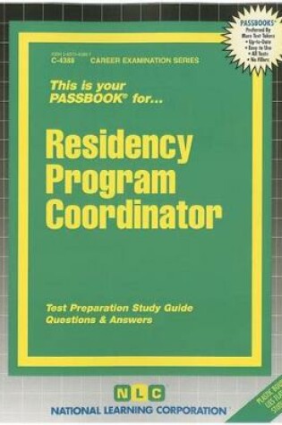 Cover of Residency Program Coordinator