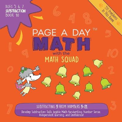 Cover of Page A Day Math Subtraction Book 10