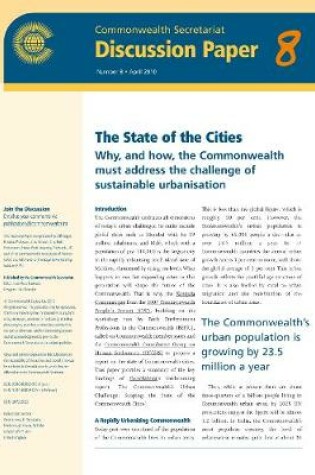 Cover of The State of the Cities