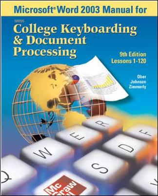 Book cover for Microsoft (R) Word 2003 Manual for College Keyboarding & Document Processing (GDP)