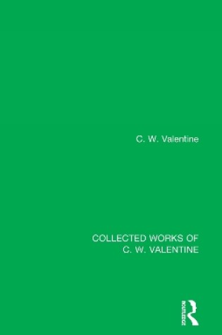 Cover of Collected Works of C.W. Valentine