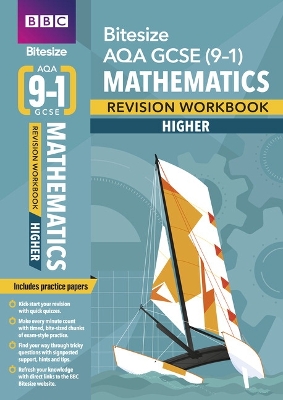 Book cover for BBC Bitesize AQA GCSE  Maths (Higher): Revision Workbook - for 2025 and 2026 exams