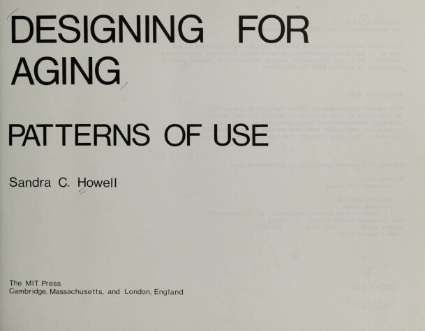 Book cover for Designing Elderly Housing