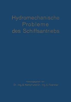 Book cover for Hydromechanische Probleme Des Schiffsantriebs