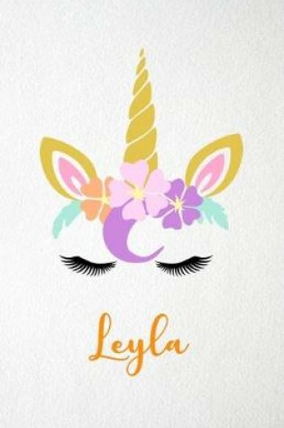 Cover of Leyla A5 Lined Notebook 110 Pages