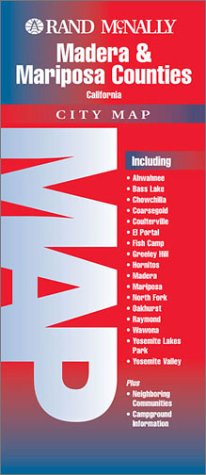 Book cover for Folded Map-Madera & Mariposa Counties