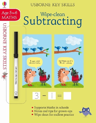 Book cover for Wipe-clean Subtracting 5-6