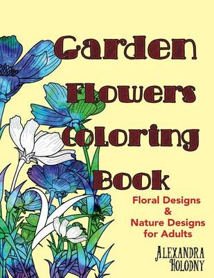 Book cover for Garden Flowers Coloring Book