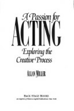 Cover of A Passion for Acting